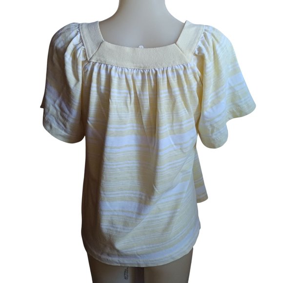 Women's Small Vintage Single Stitch T-shirt Square Neck Butterfly Sleeve Boho - Picture 4 of 9